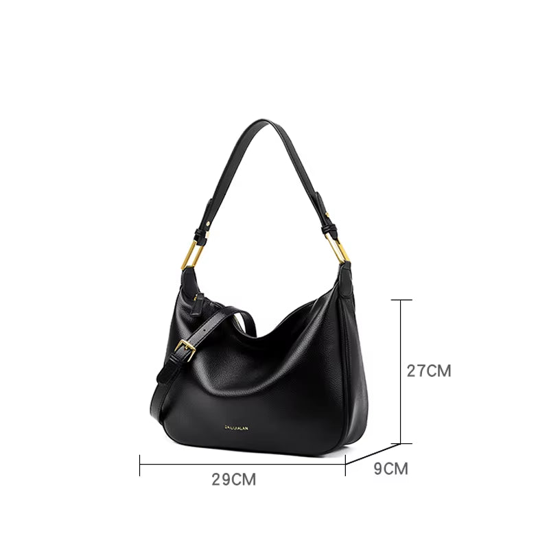 Genuine Famous Brand Soft Leather Women Handbags Female Bag Large Capacity Ladies Shoulder Handbag Diagonal Fashion Luxury Bags