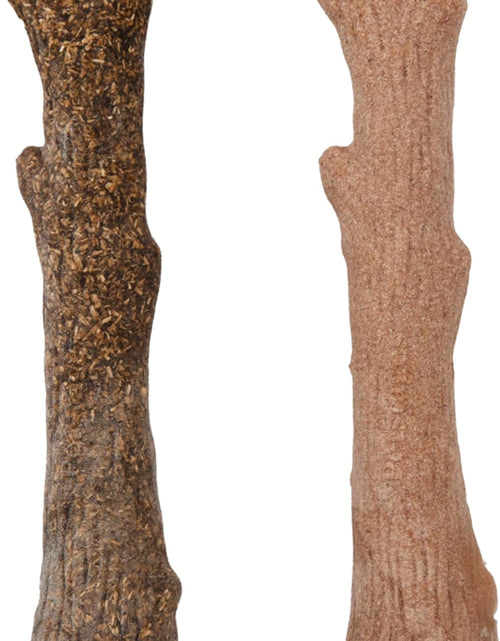 Load image into Gallery viewer, Petstages Dogwood Wood Durable Dog Chew Toys, Real Wood &amp; Calming Hemp, 2-Pack, Medium
