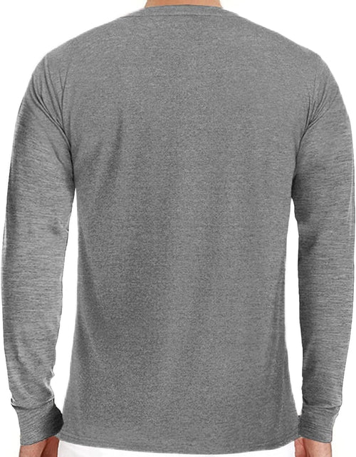 Load image into Gallery viewer, Mens Fashion Henley Shirts Long Sleeve Button Cotton T-Shirt with Pocket
