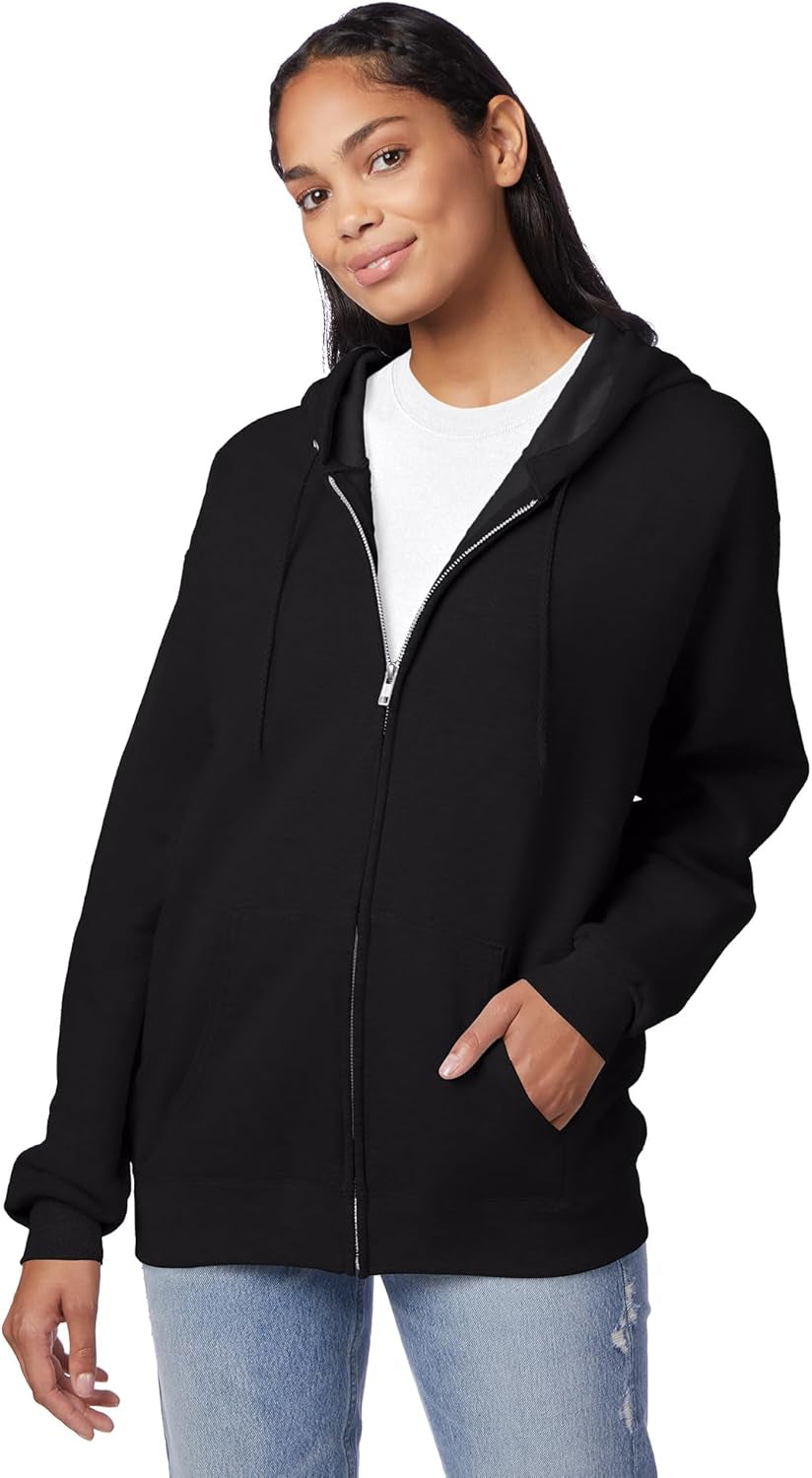 Men'S Zip-Up Hoodie, Ecosmart Fleece Full-Zip Hoodie for Men, Hooded Sweatshirt