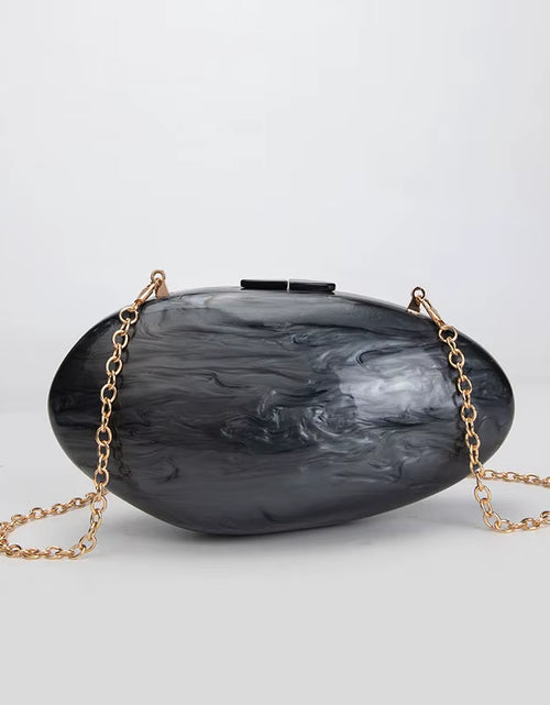 Load image into Gallery viewer, Pearl Acrylic Evening Bags Designer Luxury Clutch Purse Mini Women&#39;S Wallet Shell Chain Shoulder Crossbody Wedding Party Handbag
