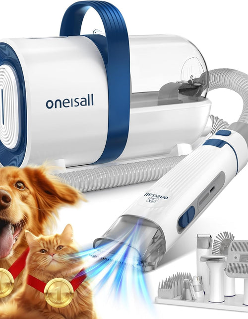 Load image into Gallery viewer, Dog Hair Vacuum &amp; Dog Grooming Kit, Pet Grooming Vacuum with Pet Clipper Nail Grinder, 1.5L Dust Cup Dog Brush Vacuum with 7 Pet Grooming Tools for Shedding Pet Hair, Home Cleaning
