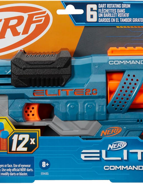 Load image into Gallery viewer, Elite 2.0 Commander RD-6 Dart Blaster, 12 Darts, 6-Dart Rotating Drum, Outdoor Toys, for Kids, Ages 8+
