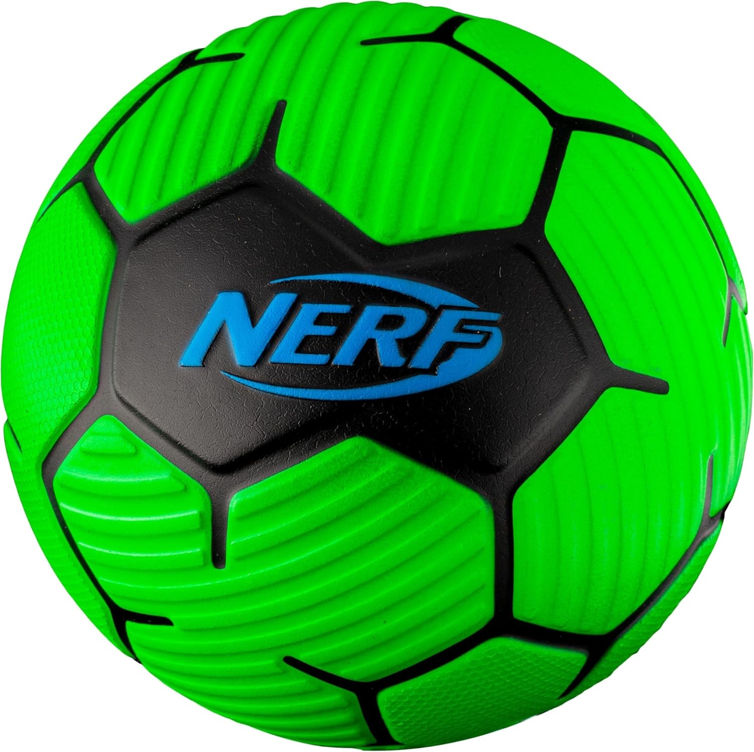 NERF Kids Foam Mini Soccer Ball - Proshot Youth Soccer Ball - 7" Indoor + Outdoor Ball for Kids + Toddlers -Green/Blue