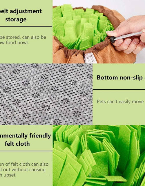 Load image into Gallery viewer, Pet Snuffle Mat for Dogs, Interactive Feed Game for Boredom, Encourages Natural Foraging Skills for Cats Dogs Bowl Travel Use, Dog Treat Dispenser Indoor Outdoor Stress Relief
