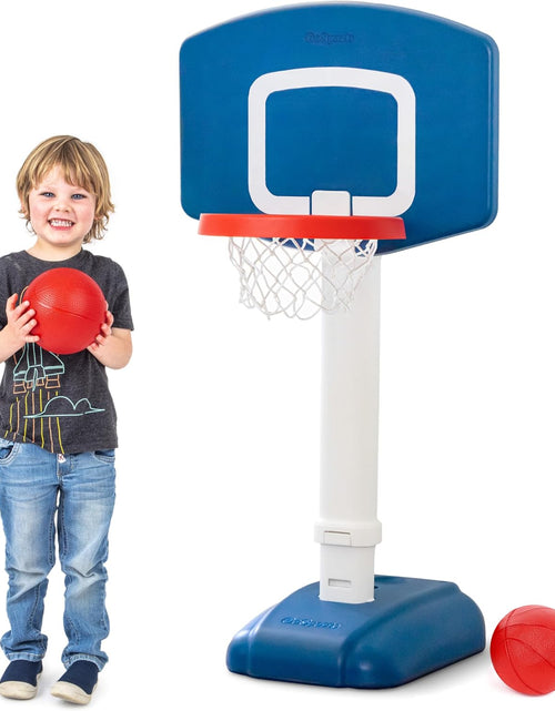 Load image into Gallery viewer, Tot Shot Toddler Basketball Set - Kids Indoor &amp; Outdoor Toy Hoop with Adjustable Height
