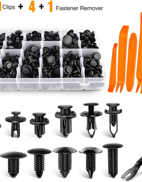 Load image into Gallery viewer, - GRC-33 240PCS Bumper Retainer Clips Car Plastic Rivets Fasteners Push Retainer Kit Most Popular Sizes Auto Push Pin Rivets Set -Door Trim Panel Fender Clips for GM Ford Toyota Honda Chrysler
