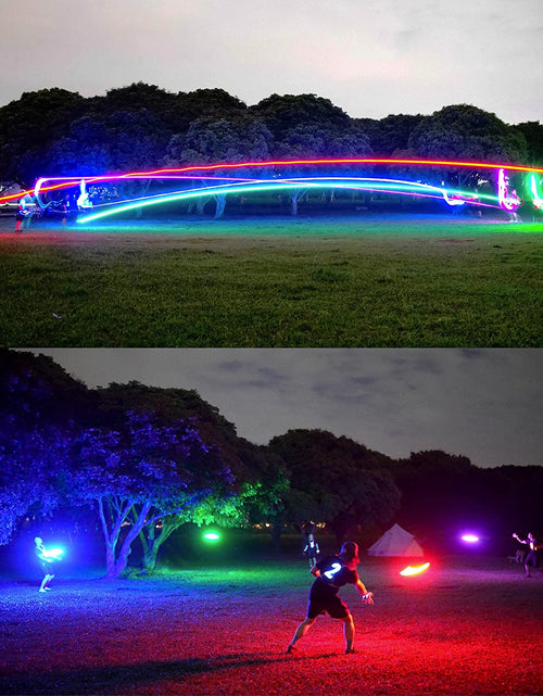 Load image into Gallery viewer, Flying Disc - 16 Million Color RGB or 36 Leds, Extremely Bright, Smart Modes, Auto Light Up, Rechargeable, Cool Fun Christmas, Birthday &amp; Camping Gift for Men/Boys/Teens/Kids, 175G Frisbee
