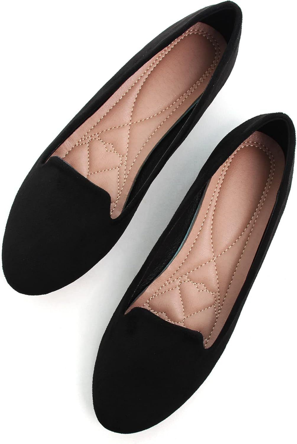 Women'S round Toe Flats Comfortable Ballet Flat Shoes for Women Dressy Slip-Ons Loafers Shoes