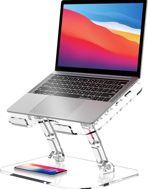 Load image into Gallery viewer, Adjustable Foldable Laptop Stand, Portable Ergonomic Computer Stand for Laptop, Compatible with 10 to 15.6 Inches Notebook Computers
