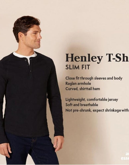 Load image into Gallery viewer, Men&#39;S Slim-Fit Long-Sleeve Henley Shirt
