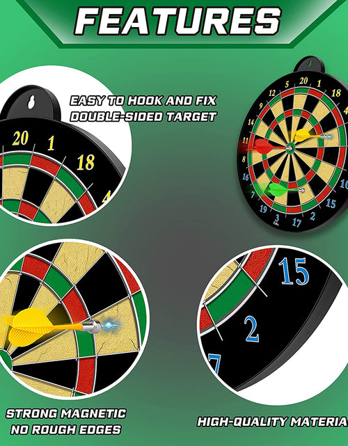 Load image into Gallery viewer, Magnetic Dart Board - 12Pcs Magnetic Darts - Excellent Indoor Game and Party Games - Gifts for 5 6 7 8 9 10 11 12 Year Old Boy Kids
