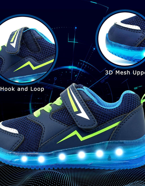 Load image into Gallery viewer, Light up Shoes for Boys Girls Toddler LED Flashing Sneakers Breathable Sport Walking Shoes for Kids
