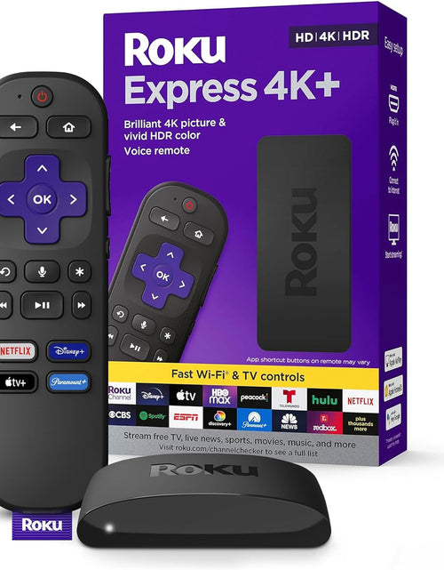 Load image into Gallery viewer, Express 4K+ |  Streaming Device 4K/HDR,  Voice Remote, Free &amp; Live TV
