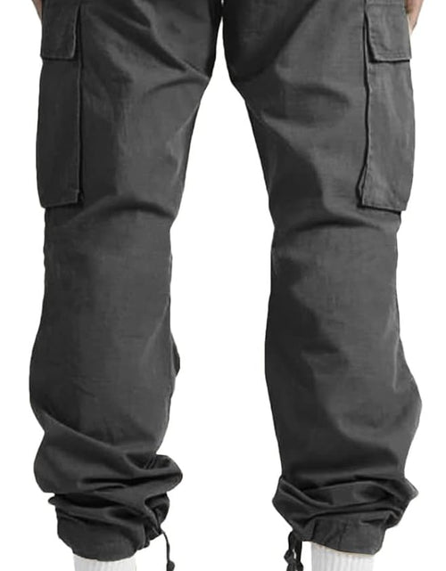 Load image into Gallery viewer, Mens Cargo Pants Casual Joggers Athletic Pants Cotton Loose Straight Sweatpants
