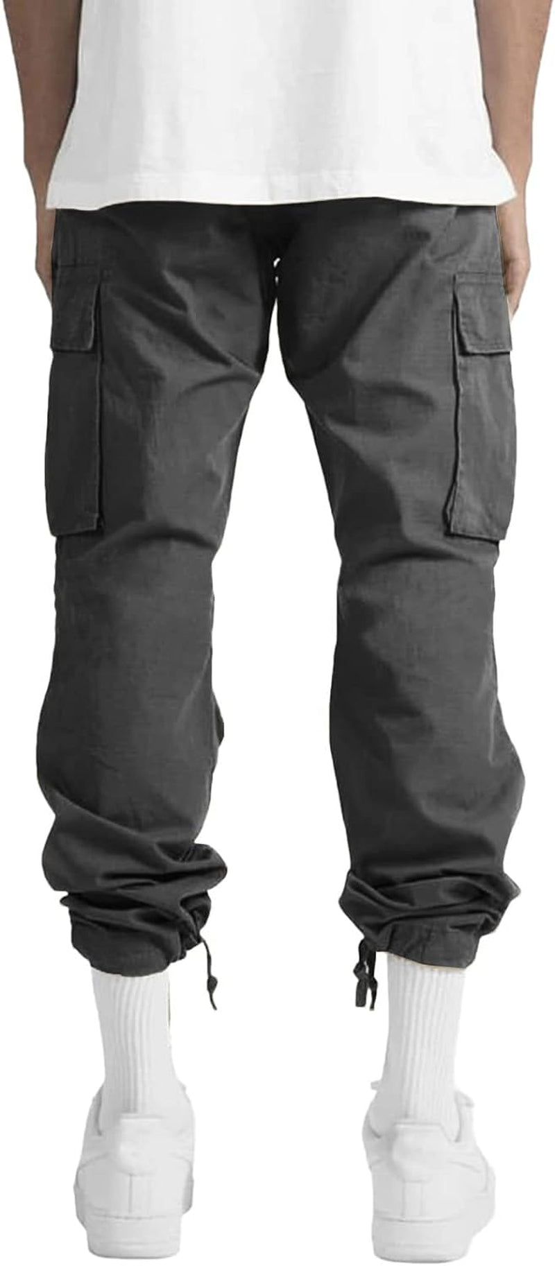 Mens Cargo Pants Casual Joggers Athletic Pants Cotton Loose Straight Sweatpants