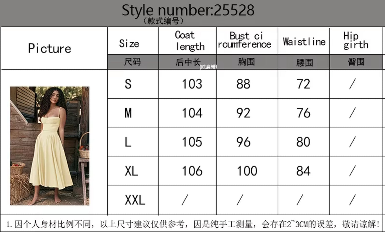 Summer Skirt New French Vintage Maxi Dress Court Wind Dopa Wear Strap Dress Women