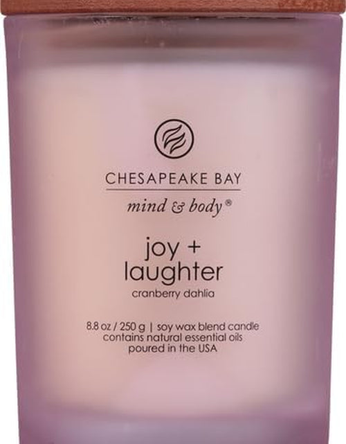 Load image into Gallery viewer, Scented Candle, Joy + Laughter (Cranberry Dahlia), Medium, Home Décor
