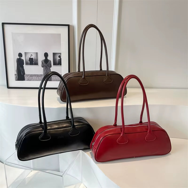 Advanced Sense Retro Pu Zipper Ladies Shoulder Bags Trend 2024 Light Luxury Hot Sale Bags for Women New Bolsas Femininas