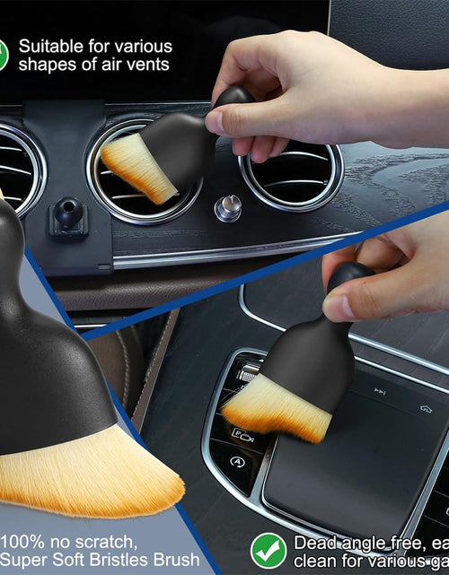 Load image into Gallery viewer, Car Interior Duster Detail Brush Cleaning Gel Kit, Soft Dash Vent Dusting Car Slime Putty Detailing Brushes Accessories Essentials Supplies Tools for Auto,Truck,Suv,Rv
