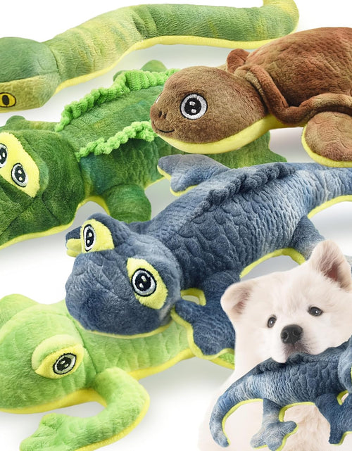 Load image into Gallery viewer, Stuffed Animal Dog Toys, 5 Pack Tough Squeaky Dog Toys, Plush Toys Assortment, Great Value Dog Toys Bundle, Woodland Series Dog Chew Toys for Large Medium and Small Dogs Puppy Pet Toys
