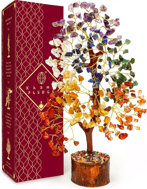 Load image into Gallery viewer, Crystal Tree of Life 7 Chakra Healing Crystal Trees for Home Decor, Office Desk Decor, Living Room Decor, Handmade Bonsai Trees for Positive Energy, Money, Good Luck Birthday Gifts for Women, Mom
