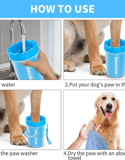 Load image into Gallery viewer, Dog Paw Cleaner, Washer, Buddy Muddy Pet Foot Cleaner for Small Medium Large Breed Dogs/Cats (With 3 Absorbent Towel)
