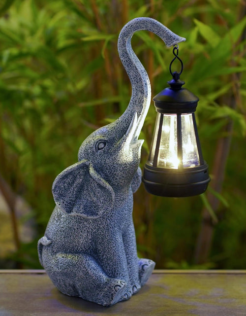 Load image into Gallery viewer, Elephant Statue for Garden Decor with Gift Appeal - Ideal Gifts for Women, Mom or Birthdays, Beautifully Crafted Outdoor &amp; Home Decor to Wow Your Guests (11&quot; Elephant)
