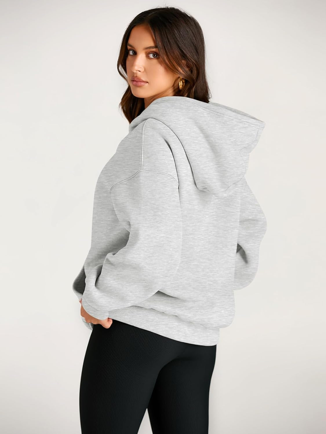 Womens Oversized Hoodies Fleece Sweatshirts Long Sleeve Sweaters Pullover Fall Outfits Winter Clothes