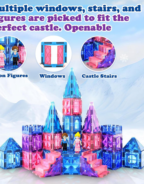 Load image into Gallery viewer, Diamond Magnetic Building Blocks - Frozen Princess Toys for 3-8 Year Old Girls &amp; Boys - 3 4 5 6 Year Old Girl Birthday Xmas Present
