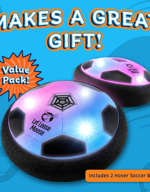 Load image into Gallery viewer, Hover Soccer Ball, Set of 2 LED Soccer Ball Toys, Gifts for 8 Year Old Boys, Toys for 7 Year Old Boys, Birthday Gifts for Boys, Boys Toys for Age 4-6, Fun Toys for Boys and Girls
