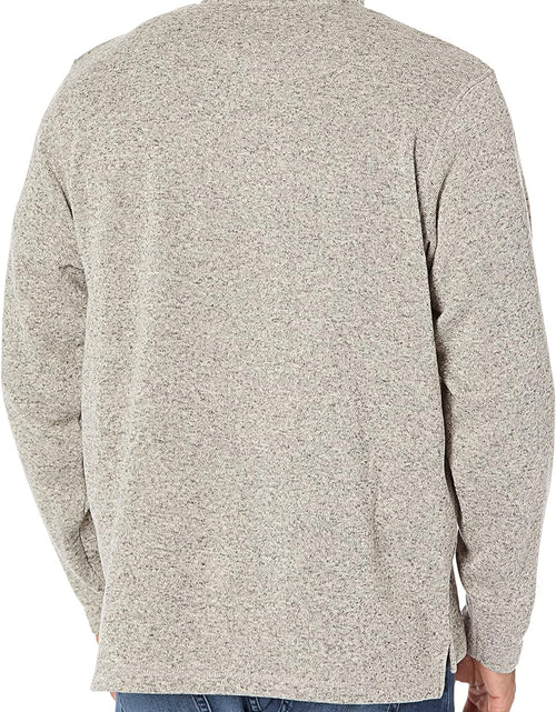 Load image into Gallery viewer, Men&#39;S Long Sleeve Fleece Quarter-Zip Sweater
