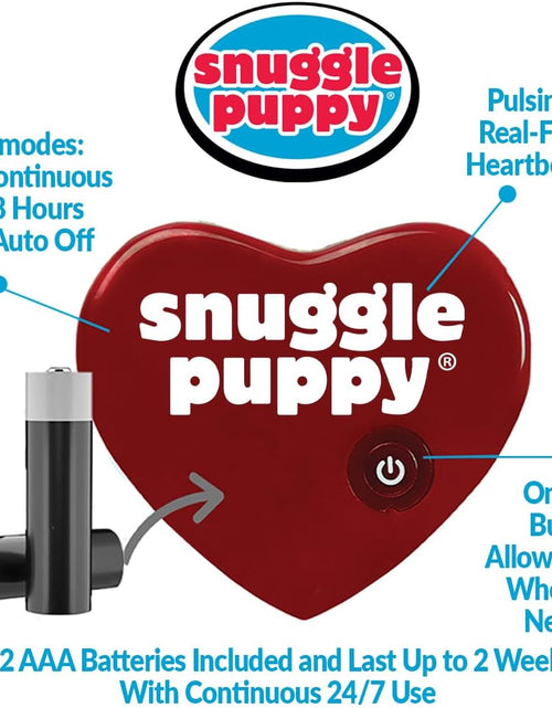 Load image into Gallery viewer, Original Snuggle Puppy Heartbeat Stuffed Toy for Dogs. Pet Anxiety Relief and Calming Aid, Comfort Toy for Behavioral Training in Biscuit
