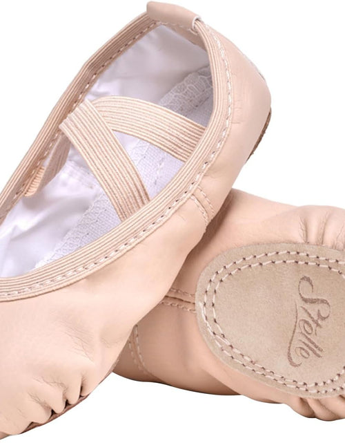 Load image into Gallery viewer, Ballet Shoes for Girls Toddler Ballet Slippers Soft Leather Boys Dance Shoes for Toddler/Little Kid/Big Kid
