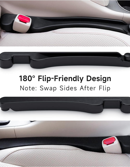 Load image into Gallery viewer, Car Seat Gap Filler Set of 2, Soft Foam Multifunctional Seat Side Gap Filler with Organizer &amp; Hook Function, 3In1 Gap Stopper Universal Fit Car SUV Truck Fill the Gap between Seat &amp; Console
