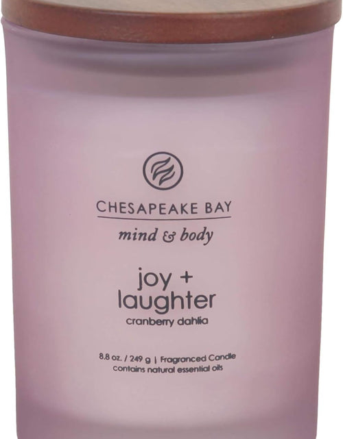 Load image into Gallery viewer, Scented Candle, Joy + Laughter (Cranberry Dahlia), Medium, Home Décor
