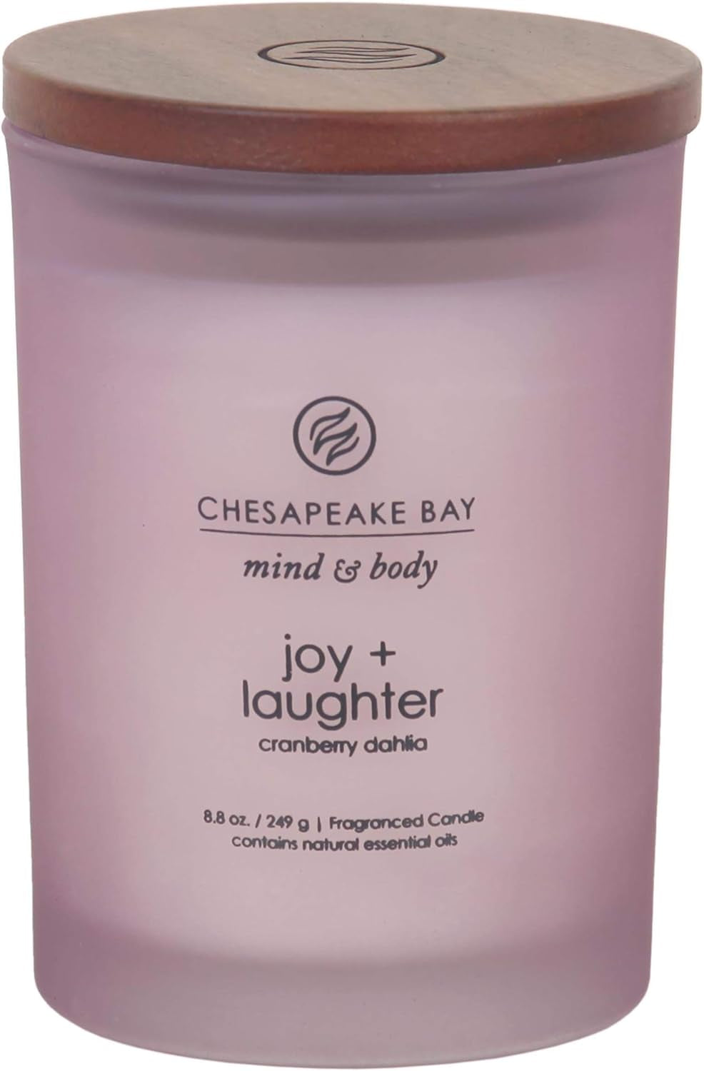 Scented Candle, Joy + Laughter (Cranberry Dahlia), Medium, Home Décor