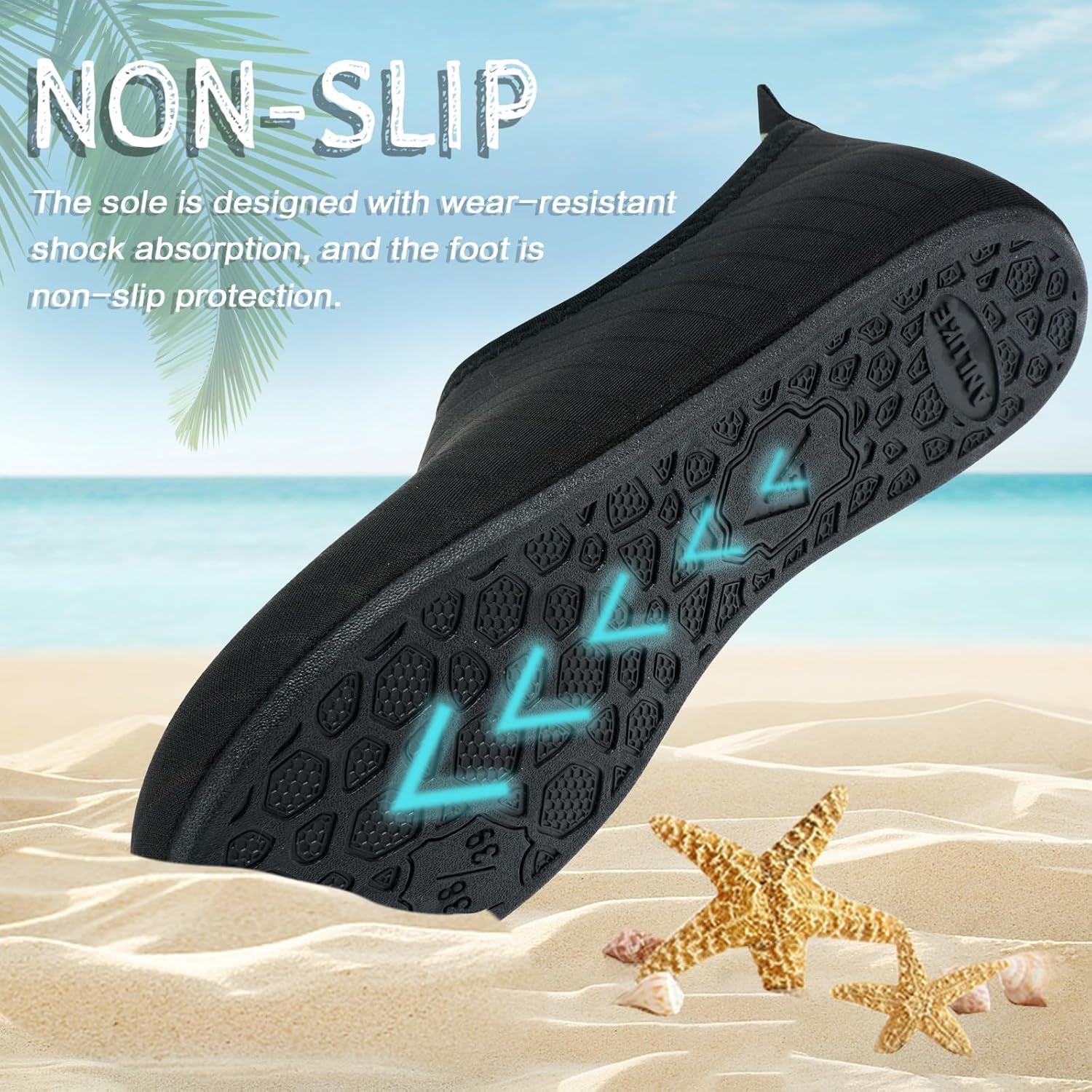 Water Shoes Barefoot Aqua Yoga Socks Quick-Dry Beach Swim Surf Shoes for Women Men