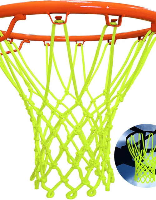 Load image into Gallery viewer, Nightlight Basketball Net Luminous Outdoor Portable Sun Powered Sports Nylon
