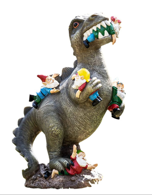 Load image into Gallery viewer, Garden Gnomes Statues Yard Decorations Outdoor Garden Decor, 14” Dinosaur Gnomes Garden Statues, Patio, Lawn Ornament, Gardening Gifts for Women for Housewarming
