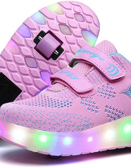 Load image into Gallery viewer, Kids Roller Shoes Boy Girl Sneakers with Wheels Become Sport Sneaker with Led for Christmas Birthday Children Show Gift
