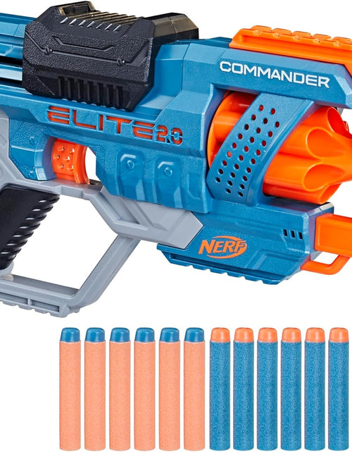 Load image into Gallery viewer, Elite 2.0 Commander RD-6 Dart Blaster, 12 Darts, 6-Dart Rotating Drum, Outdoor Toys, for Kids, Ages 8+
