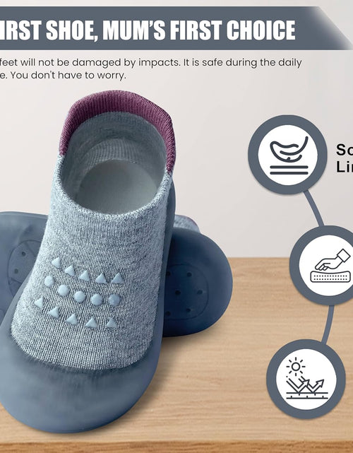 Load image into Gallery viewer, Baby Sock Shoes Boys Girls First Walking Shoes Non-Slip Slippers Soft Sole Sneakers Toddler Infant Babygirl
