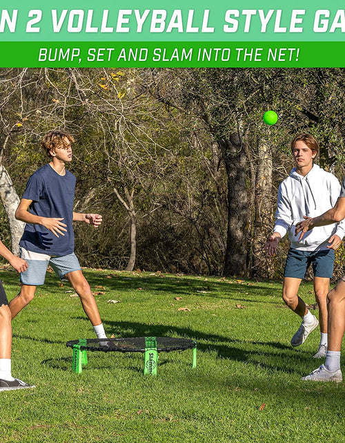 Load image into Gallery viewer, Slammo Game Set (Includes 3 Balls, Carrying Case and Rules) - Outdoor Lawn, Beach &amp; Tailgating Roundnet Game for Kids, Teens &amp; Adults
