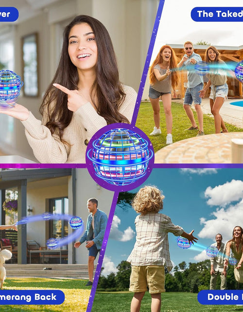 Load image into Gallery viewer, Flying Orb Ball 2024 Toys Soaring Hover Boomerang Spinner Hand Controlled Mini Drone Cosmic Globe Spinning Kids Adults Outdoor Birthday Gift Cool Stuff for Boys Girls 6 7 8 9 10+ Year Old
