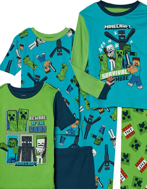 Load image into Gallery viewer, Boys&#39; 6-Piece Snug-Fit Cotton Pajama Set, Soft &amp; Cute for Kids
