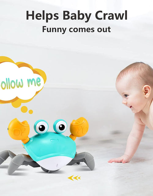 Load image into Gallery viewer, Crawling Crab Baby Toy - Infant Tummy Time Toys 3 4 5 6 7 8 9 10 11 12 Babies Boy 3-6 6-12 Learning Crawl 9-12 12-18 Walking Toddler 36 Months Old Music Development 1St Birthday Gifts
