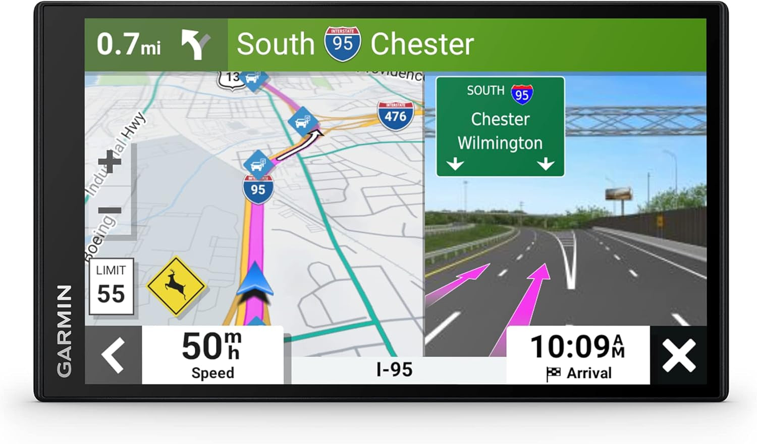 Drivesmart 76, 7-Inch Car GPS Navigator with Bright, Crisp High-Resolution Maps and  Voice Assist