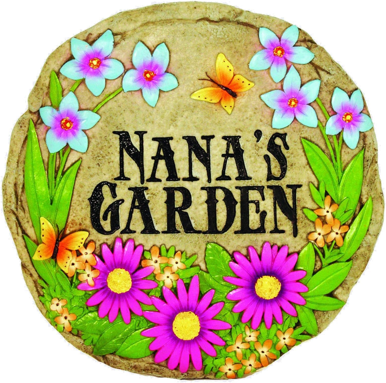 - Garden Décor - Nana'S Garden Stepping Stone - Decorative Stone for Garden - Resin