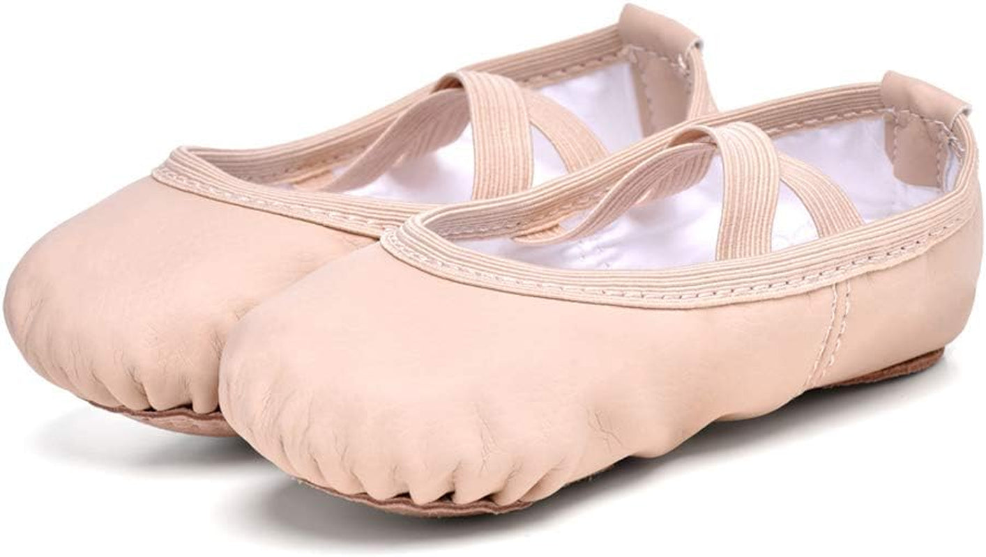 Ballet Shoes for Girls Toddler Ballet Slippers Soft Leather Boys Dance Shoes for Toddler/Little Kid/Big Kid